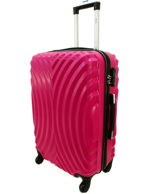 Średnia walizka podróżna na kółkach 760 XL - Różowy