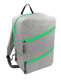 Plecak Torba RYANAIR 40x20x25 bagaż podręczny 43 - szary z zielonym zamkiem