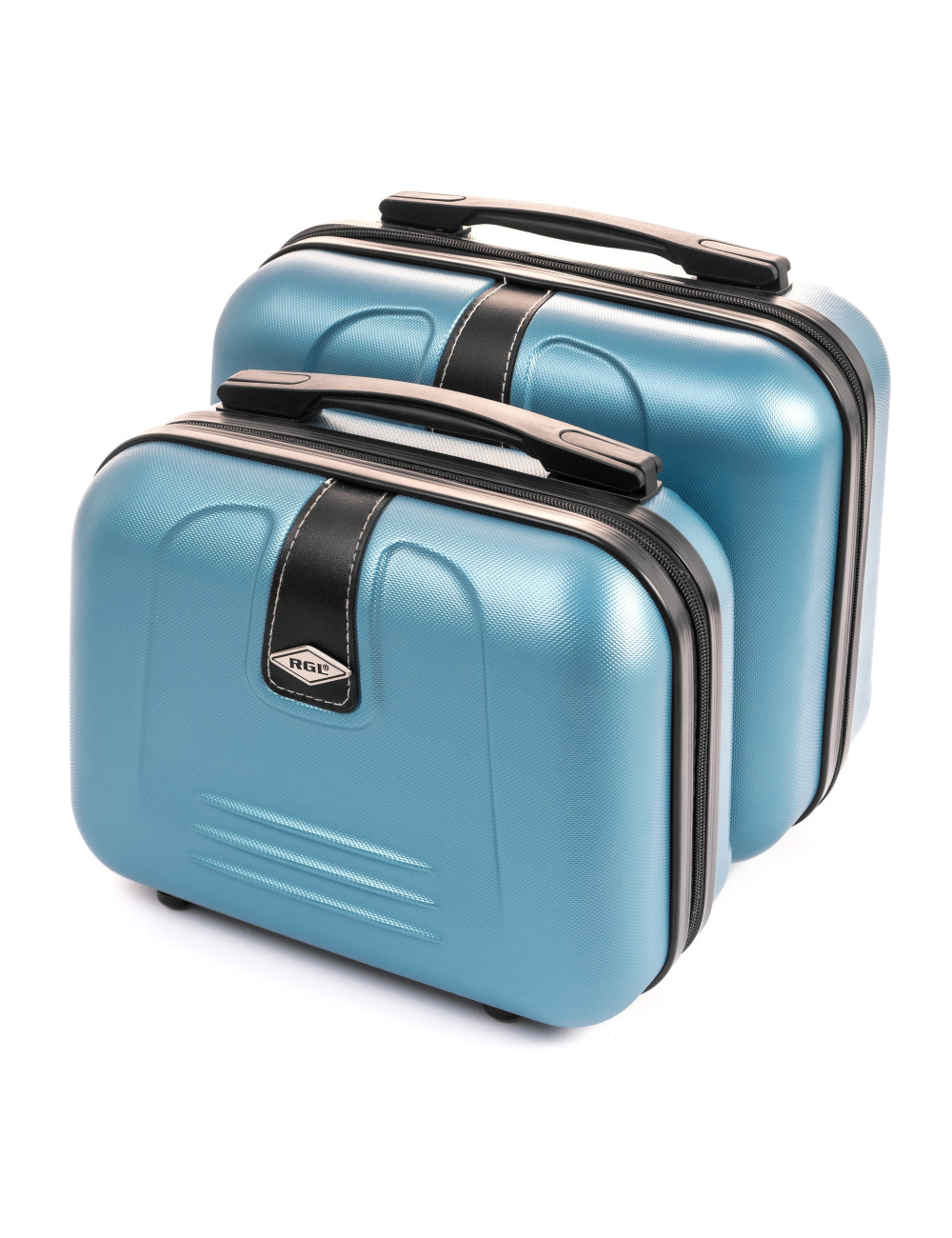 Zestaw kuferków 910 (L + XL) - niebieski metaliczny