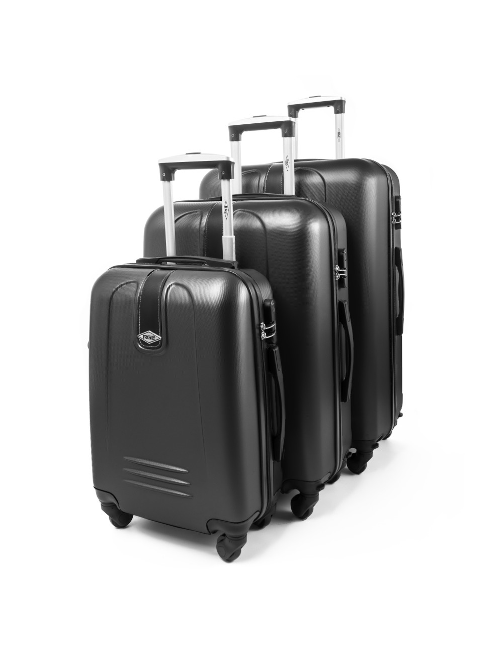 Zestaw walizek podróżnych 3w1 910  (XXL XL L) - Grafitowy