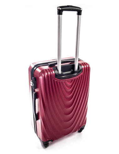 Zestaw walizek podróżnych na kółkach 3w1 663 XXL, XL, L RGL - tył walizki