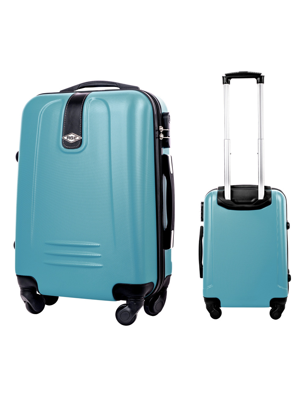 Mała  walizka podróżna 910 L niebieski metaliczny
