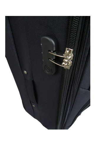 Mała materiałowa walizka podróżna L RGL 1003 - SZYFR