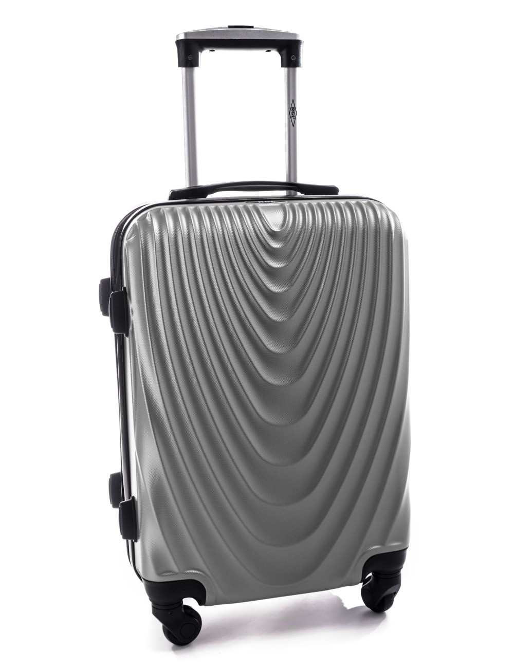 Średnia walizka podróżna na kółkach 663 RGL -  szary