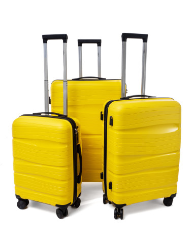PP3 Zestaw walizek 3w1 RGL - żółty