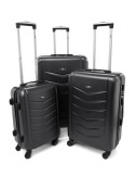 Zestaw walizek podróżnych 3w1 XXL, XL, L 520 RGL - grafitowy