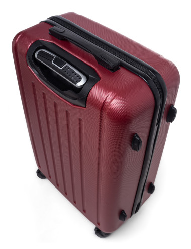 Zestaw walizek podróżnych na kółkach 520 3w1 + kuferek RGL - tył walizki