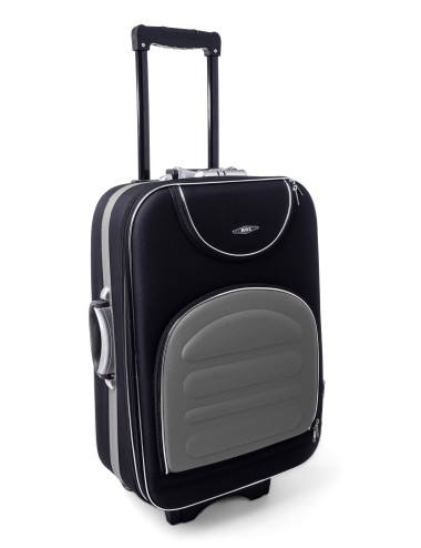 Średnia walizka podróżna RGL 801 XL- czarno-grafitowy