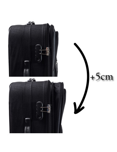 Zestaw walizek podróżnych na kółkach 805 XXL XL L - poszerzenie