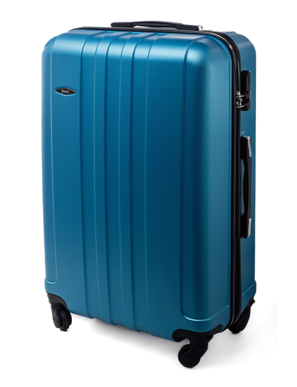 Średnia walizka podróżna ABS 740 XL RGL - niebieski metaliczny