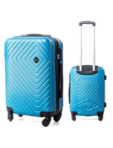 Zestaw walizek podróżnych 4w1 XXL, XL, L 741 RGL - przód i tył walizki
