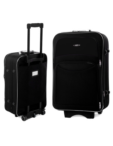 Średnia walizka podróżna na kółkach 773 XL - czarny