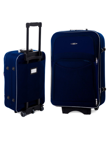 Średnia walizka podróżna na kółkach 773 XL - granatowy
