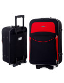 Duża walizka RGL XXL 773 - czarno-czerwony