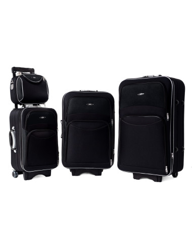 Komplet  Rodzinny walizek podróżnych 4w1 773 - czarny