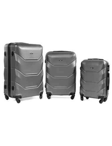 Zestaw walizek podróżnych na kółkach 3w1 720 RGL - szary