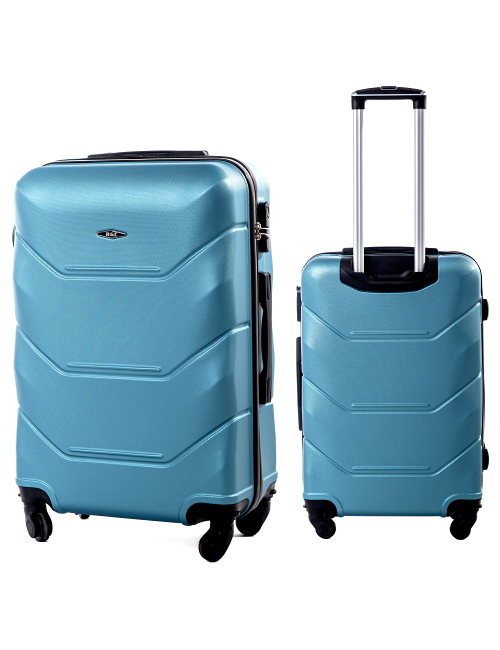 Średnia walizka RGL 720 XL - niebieski metaliczny