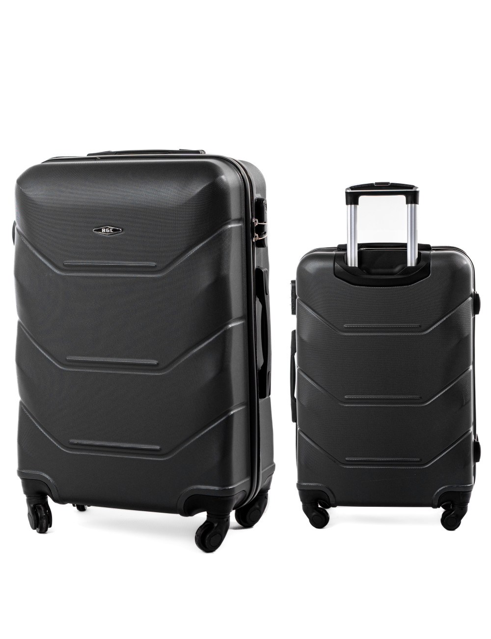 Duża walizka podróżna na kółkach XXL 720 RGL - grafitowy