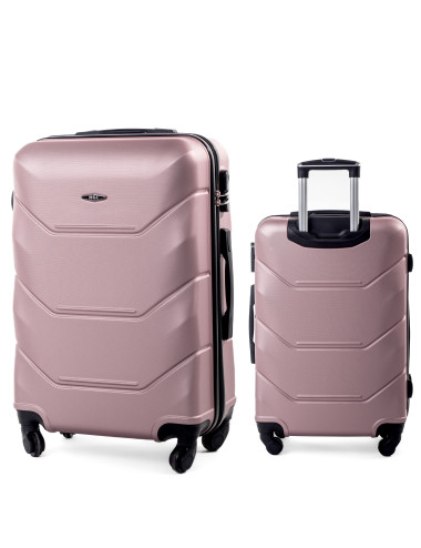Duża walizka podróżna na kółkach XXL 720 RGL - niebieski metaliczny