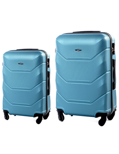 720 RGL zestaw walizek 2w1 L+XL - niebieski metaliczny