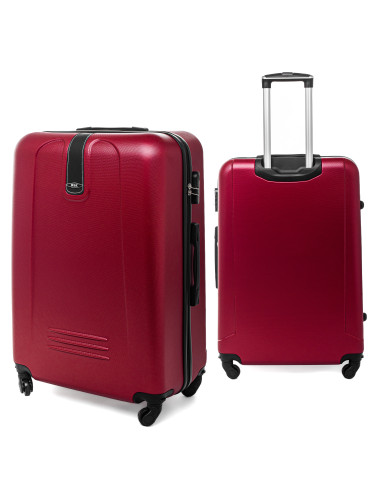 Duża walizka podróżna (XXL) 910 - bordowy
