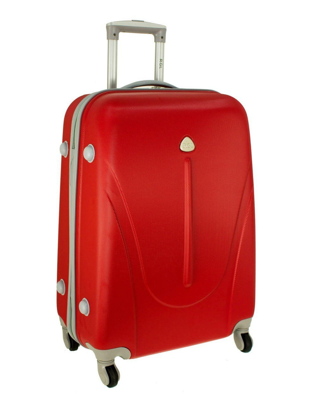 Mała walizka podróżna na kółkach 883 RGL 55x40x20 - czerwona