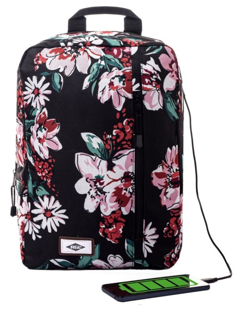 Plecak torba Wizzair 40x30x20 bagaż podręczny 38A USB FLORA