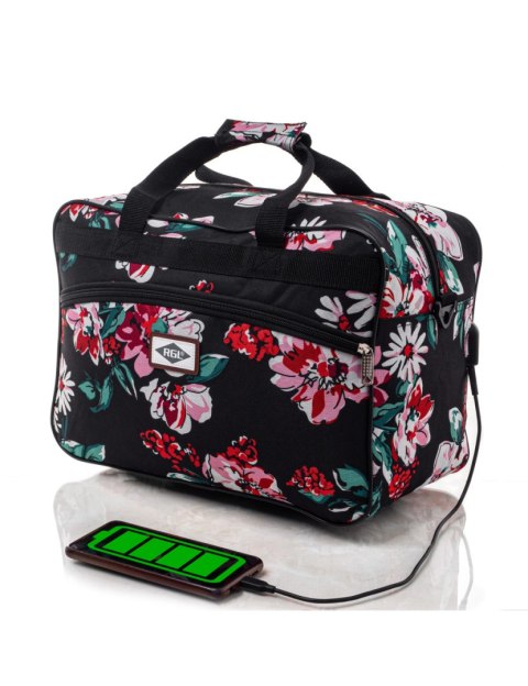 Torba do samolotu Ryanair 40x20x25 bagaż podręczny 33B USB FLORA