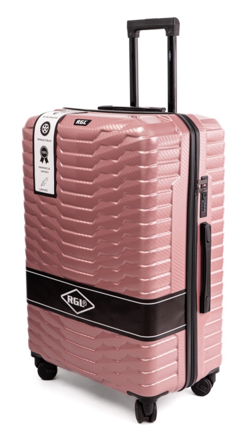 WALIZKA DUŻA POLICARBON PC2 XXL ROSE RED