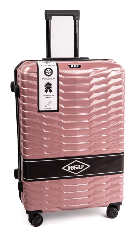WALIZKA DUŻA POLICARBON PC2 XXL ROSE RED