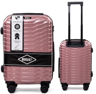 WALIZKA MAŁA POLICARBON PC2 L ROSE RED