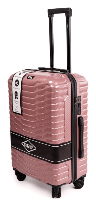WALIZKA ŚREDNIA POLICARBON PC2 XL ROSE RED