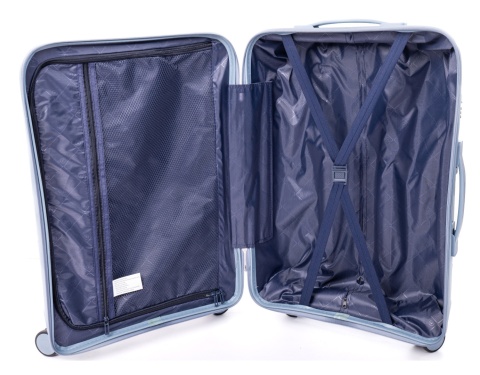 Mała walizka kabinowa L POLIPROPYLEN HU357 CZARNY