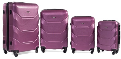 Komplet walizek podróżnych 4w1 720 ŚLIWKA