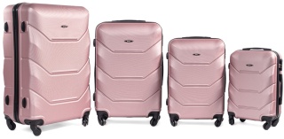 Komplet walizek podróżnych 4w1 720 ROSE RED
