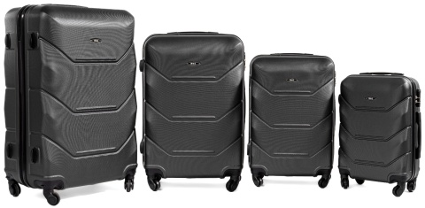 Komplet walizek podróżnych 4w1 720 GRAFITOWY