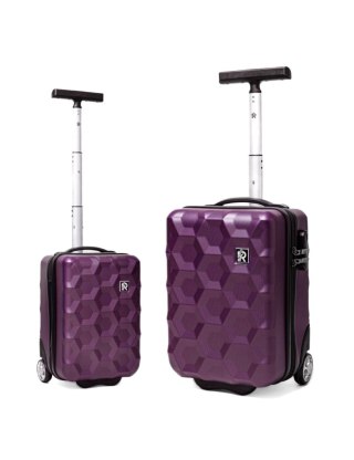 Mała walizka podróżna 884 XS 40x20x25 BORDOWY