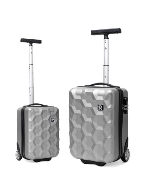 Mała walizka podróżna 884 XS 40x20x25 BORDOWY