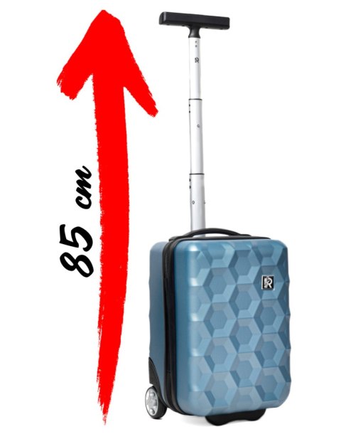 Mała walizka podróżna 884 XS 40x20x25 BORDOWY