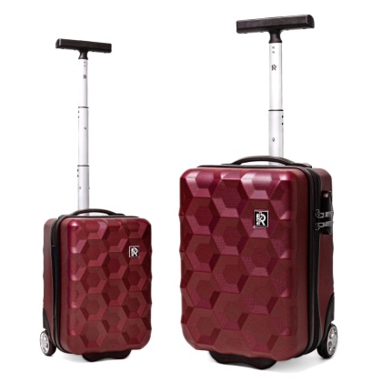 Mała walizka podróżna 884 XS 40x20x25 BORDOWY