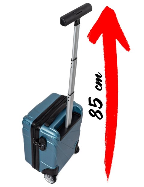 Mała walizka podróżna 885 XS 40x20x25 BORDOWY