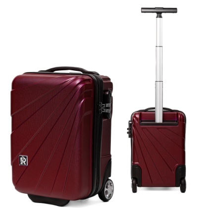 Mała walizka podróżna 885 XS 40x20x25 BORDOWY