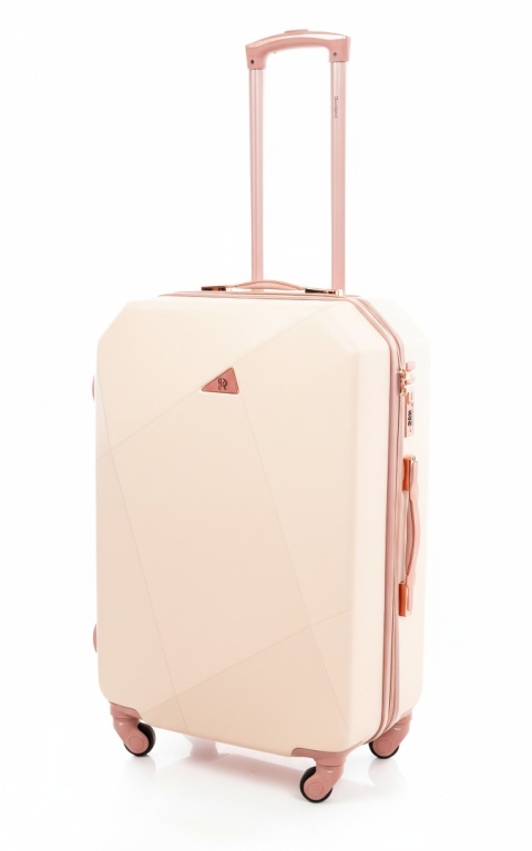 ŚREDNIA walizka podróżna 941 XL BEŻOWY