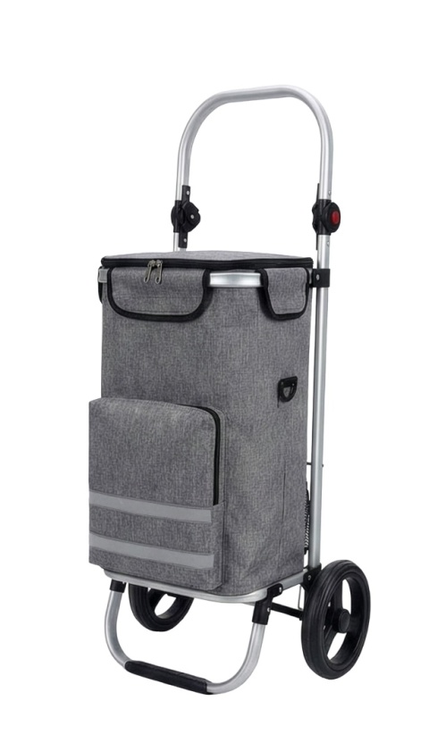 Wózek składany torba na zakupy na kółkach z torbą termiczną lekki 42l