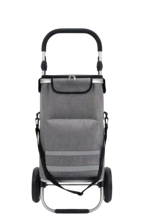 Wózek składany torba na zakupy na kółkach z torbą termiczną lekki 42l