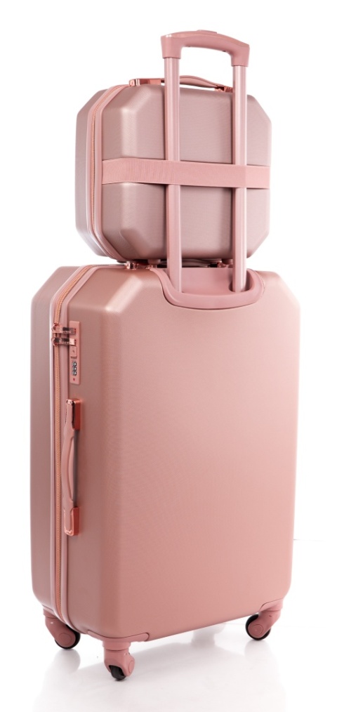 Zestaw ŚREDNIA walizka podróżna 941 XL + kuferek ROSE RED Zestaw ŚREDNIA walizka podróżna 941 XL + kuferek ROSE RED