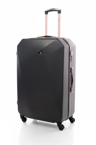 Duża walizka podróżna 941 XXL CZARNY