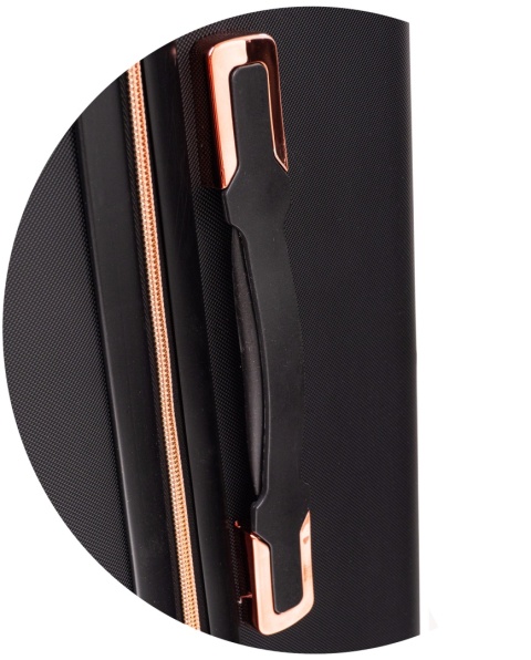 Duża walizka podróżna 941 XXL CZARNY