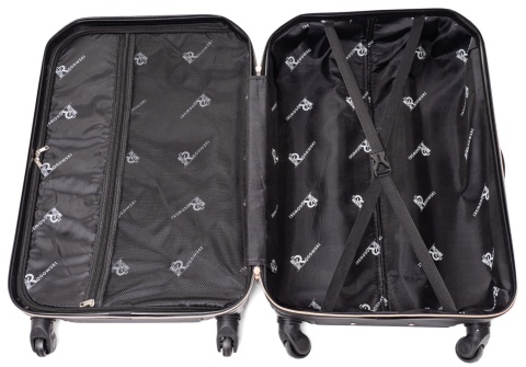 Duża walizka podróżna 941 XXL CZARNY