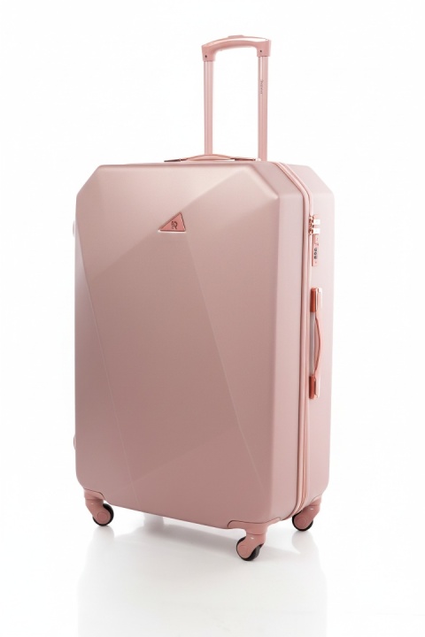 Duża walizka podróżna 941 XXL ROSE RED